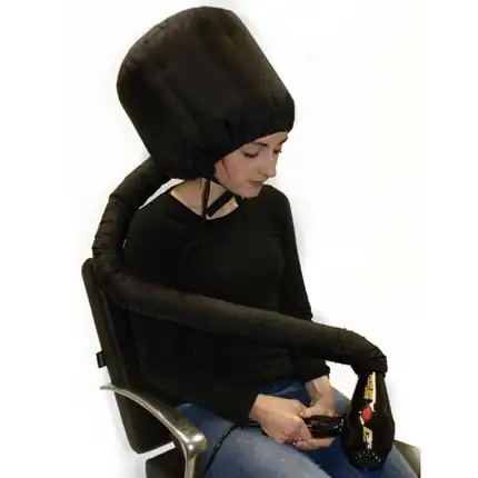 HairTools Black Portable Hairdryer Hood